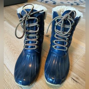 Sperry Navy Snow Boots